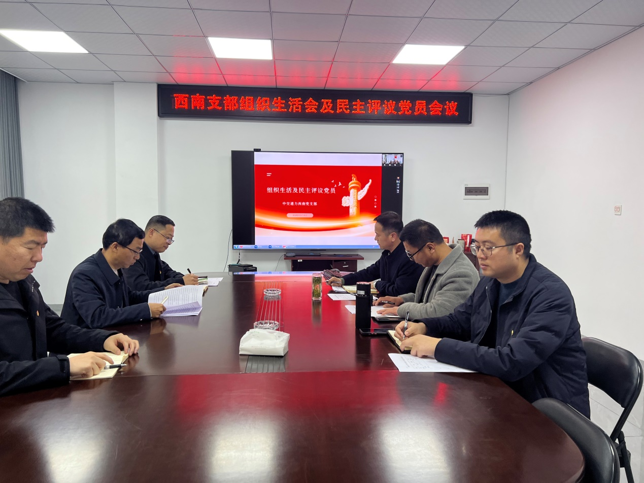 西南分公司党支部召开组织生活会暨民主评议党员会议